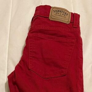 Stylish Red Skinny Pants